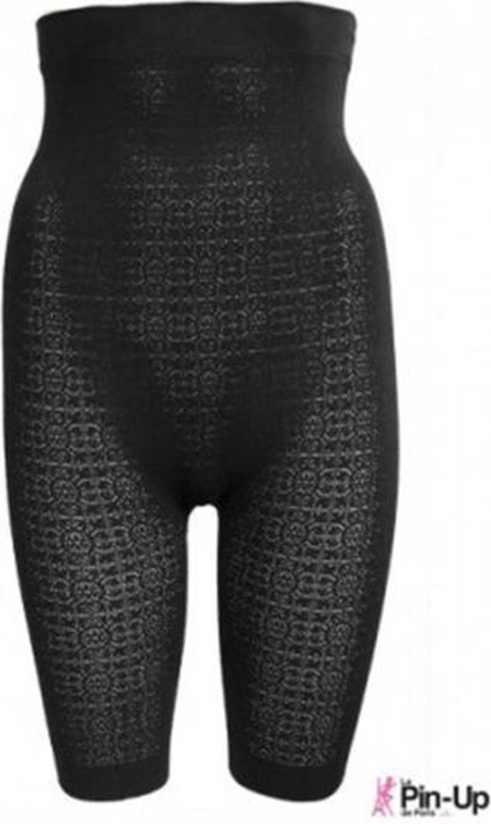 Goedkoopste Anti Cellulite Hoge kanten afslankbroek- Pin Up de Paris - M - Zwart