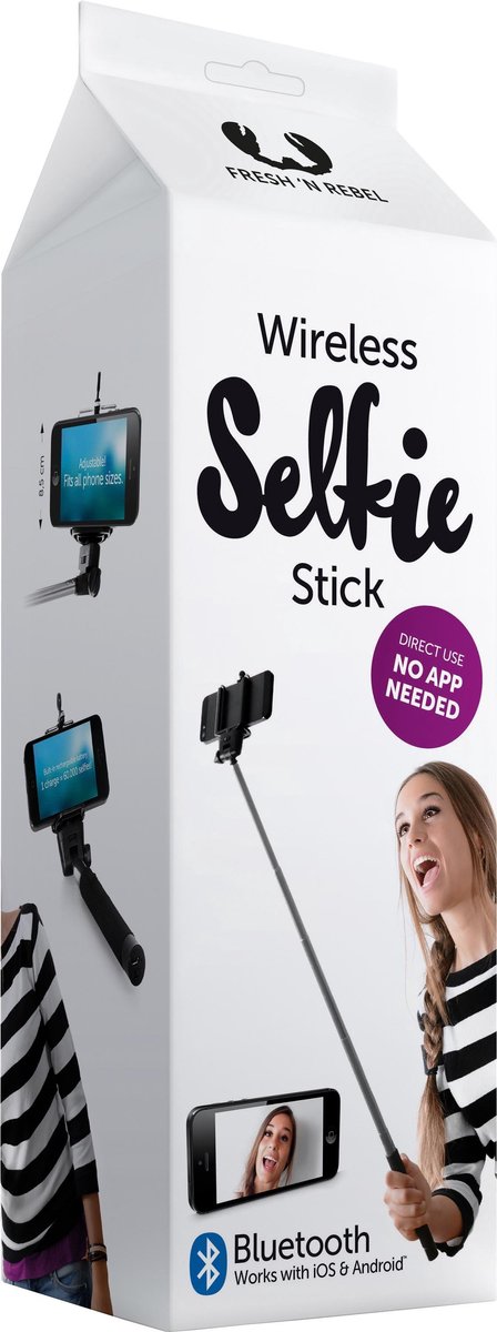 Fresh 'n Rebel - Wireless Selfie Stick 2nd edition | bol.com