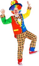 dressforfun - kinder-/tienerkostuum clown sokkenschot 104 (3-4y) - verkleedkleding kostuum halloween verkleden feestkleding carnavalskleding carnaval feestkledij partykleding - 300