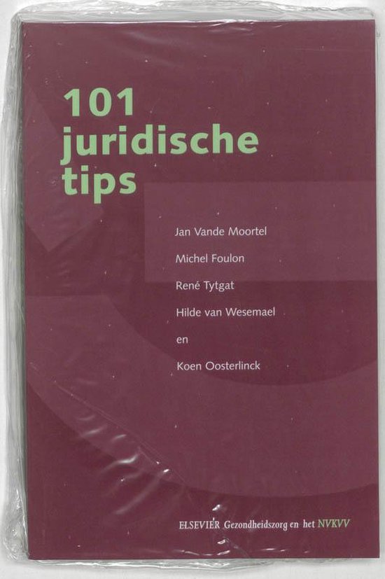 Cover van het boek '101 juridische tips / druk 1'