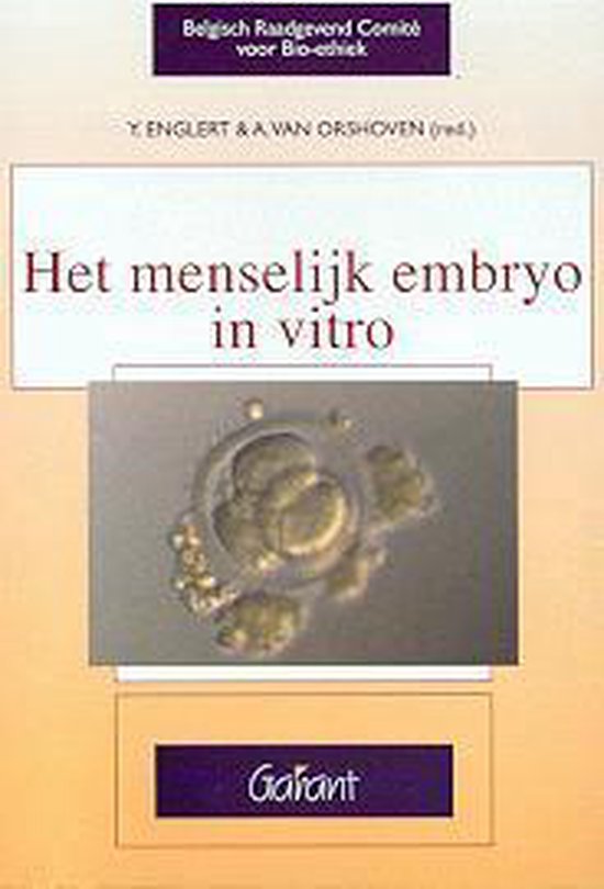 Cover van het boek 'Het menselijk embryo in vitro / druk 1'