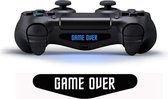 PS4 Led controller sticker - Playstation 4 Lightbar skin | Game Over (2 stuks)