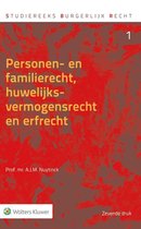 Boek cover Studiereeks burgerlijk recht 1 -   Personen- en familierecht, huwelijksvermogensrecht en erfrecht van A.J.M. Nuytinck (Hardcover)