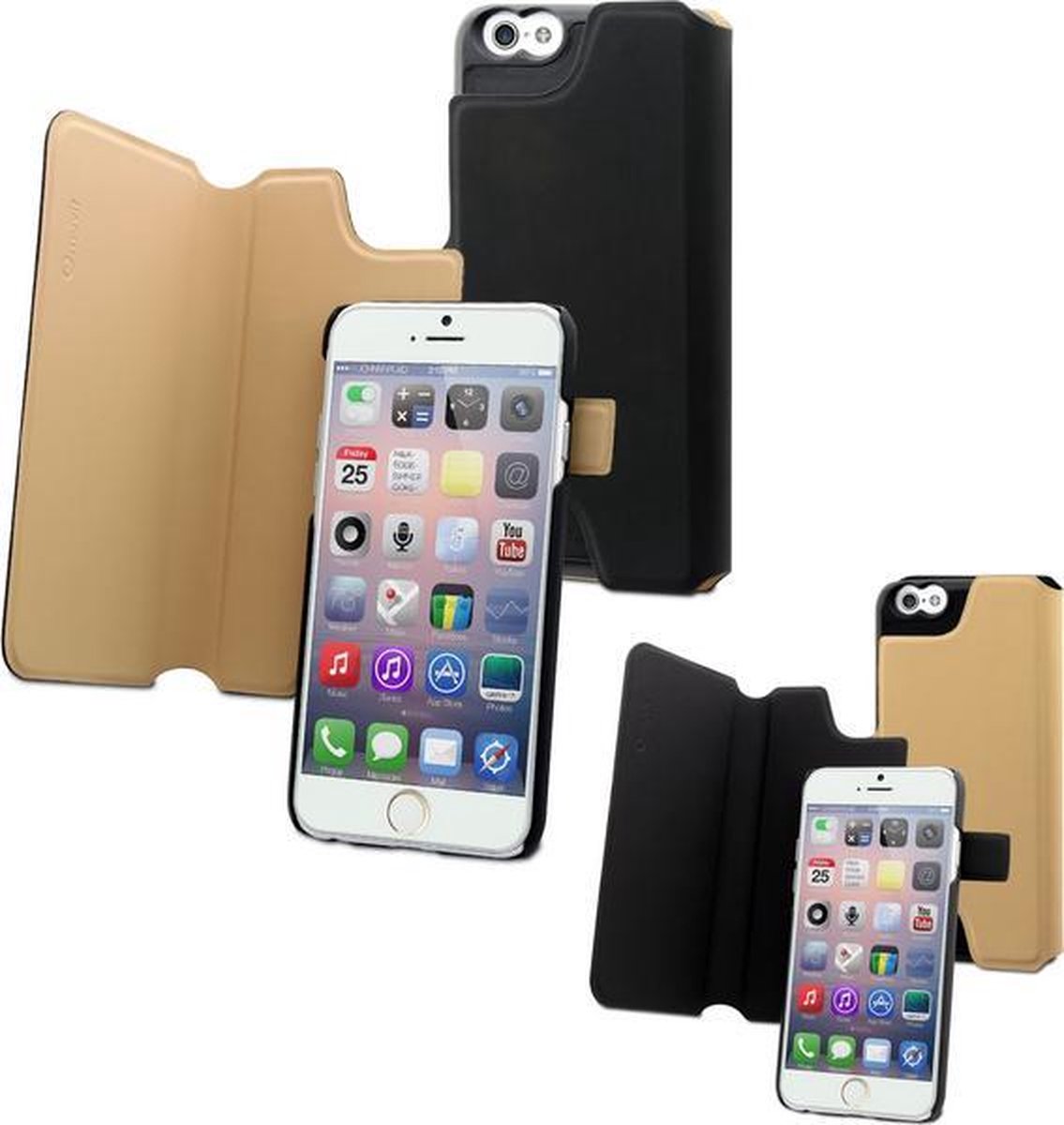 muvit iPhone 6 Magic Reverso Case - Zwart/Zand