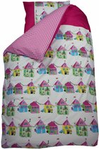 Bink Bedding Home Sweet Home Fuchsi - eenpersoons - 140x200/220 cm