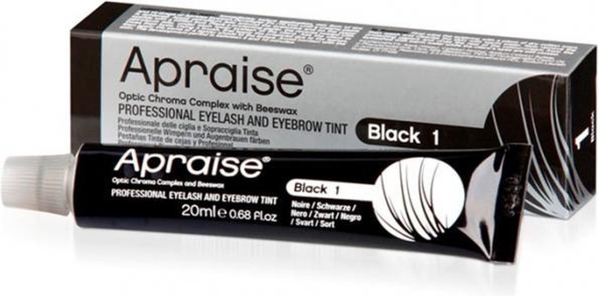 Apraise Eyelash And Eyebrow Tint Wenkbrauw- en wimperverf 20 ml - zwart 1