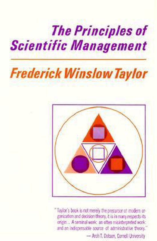 Principles Of Scientific Management - cover