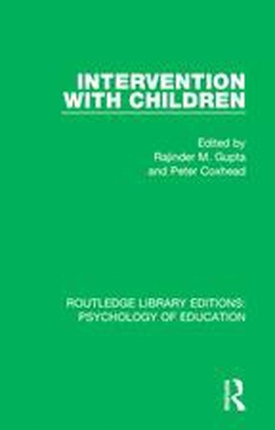 Routledge Library Editions: Psychology of Education - Interv ... - cover