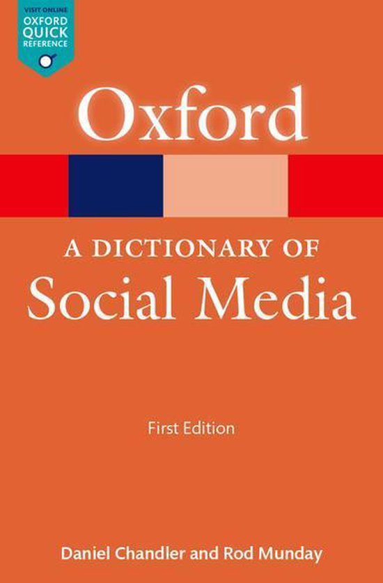 Oxford Quick Reference Online - A Dictionary of Social Media - cover