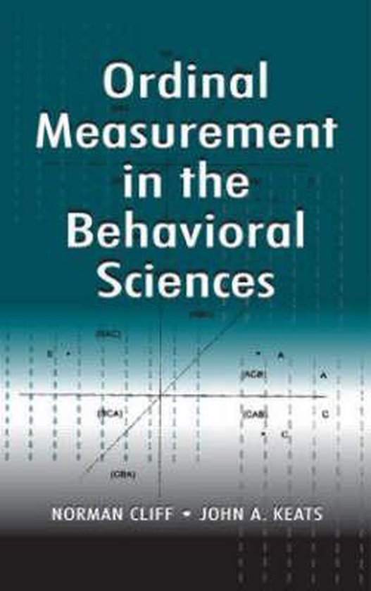 Ordinal Measurement in the Behavioral Sciences - cover