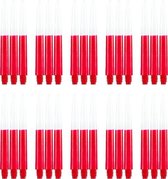 Dragon darts - Two Tone rood - medium - dart shafts - multipack 10 sets - darts shafts