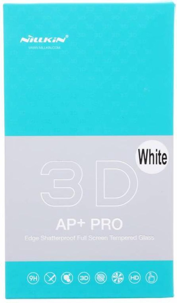 Smartphonehoesjes.nl 3D AP+ Pro Glass screenprotector iPhone 7 Plus - Wit