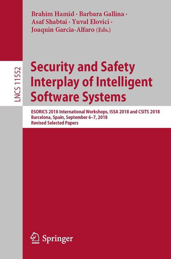 Springer Nature Proceedings Computer Science - Security and  ... - cover