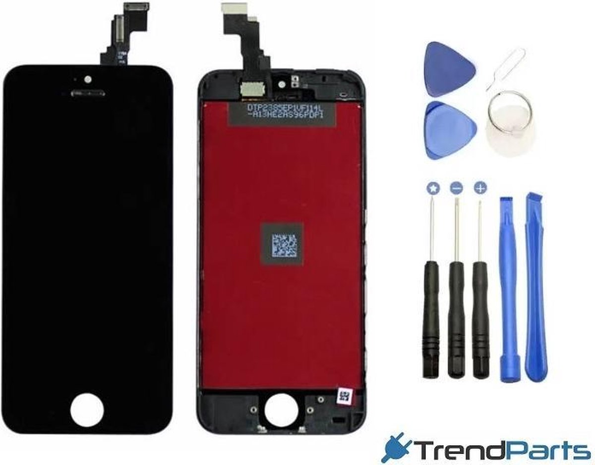 Compleet LCD scherm met touchscreen voor Apple iPhone 5C Zwart + toolkit (white)