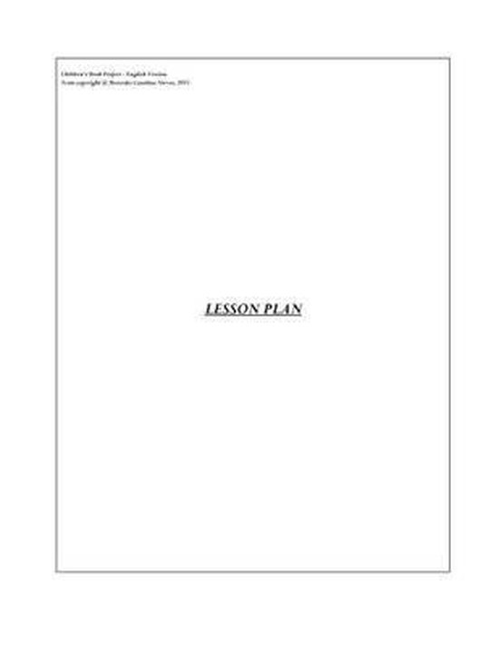 Lesson Plan - cover