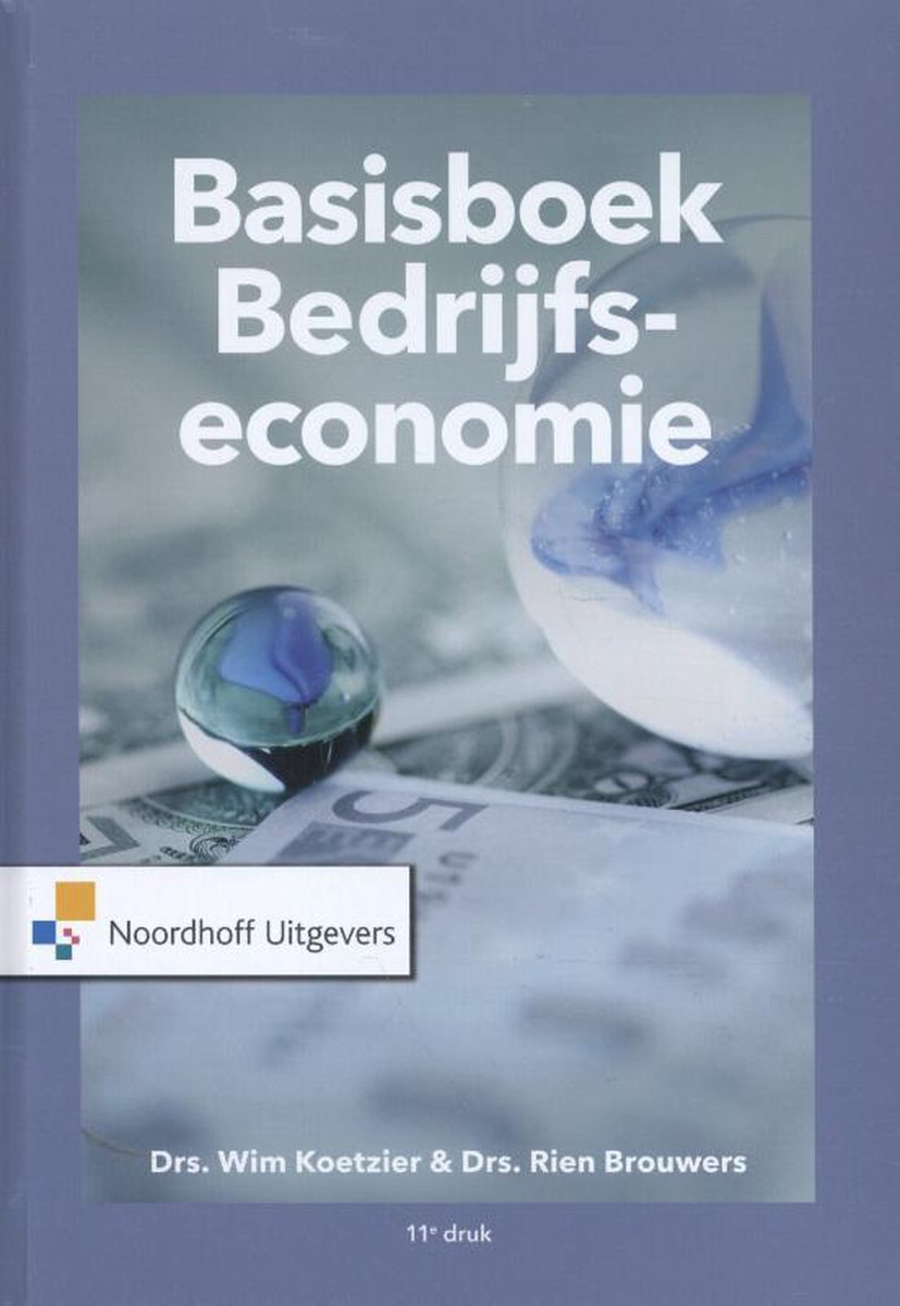 Basisboek Bedrijfseconomie - Rien Brouwers
