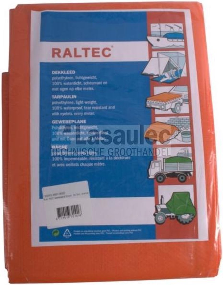 Raltec Afdekzeil Dekkleed 6x10mtr