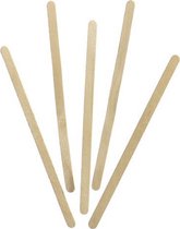 Houten roerstaafjes 140 x 5 mm