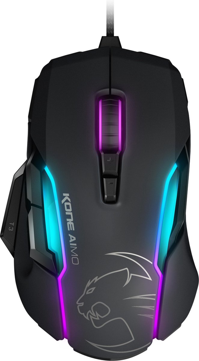 Roccat Kone Aimo Rgb Gaming Muis 100 Dpi Zwart Bol Com