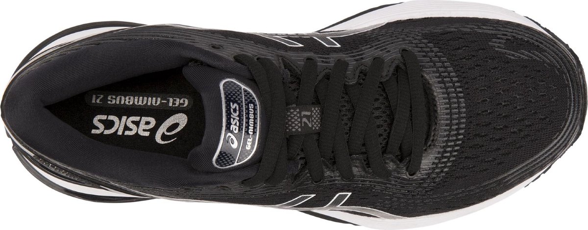 Asics Gel-Nimbus 21 Hardloopschoenen Dames Sportschoenen - Maat 42.5 -  Vrouwen - zwart/wit | bol.com