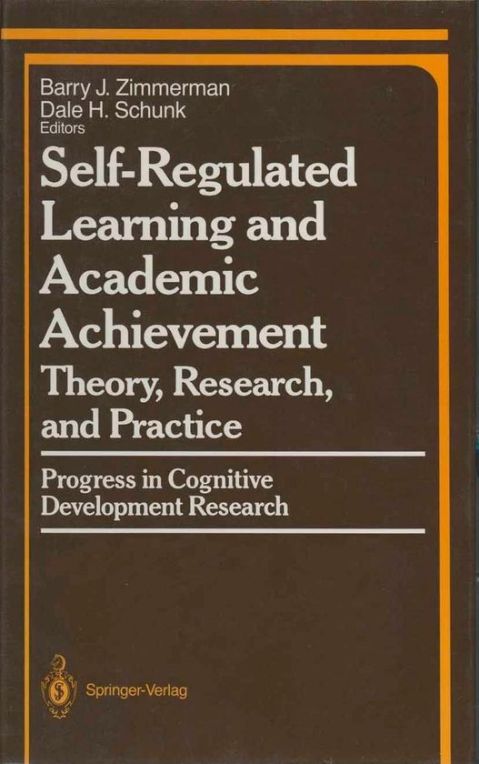 Springer series in cognitive development self regulated learning and