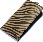Grijs Zebra Flip case hoesje voor Samsung Galaxy S Advance I9070