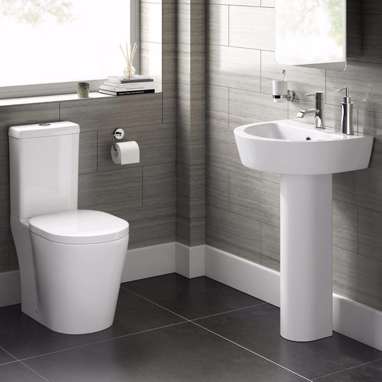 bol.com | Albi Staand Toilet Compleet Met Spoelbak En Softclose Zitting