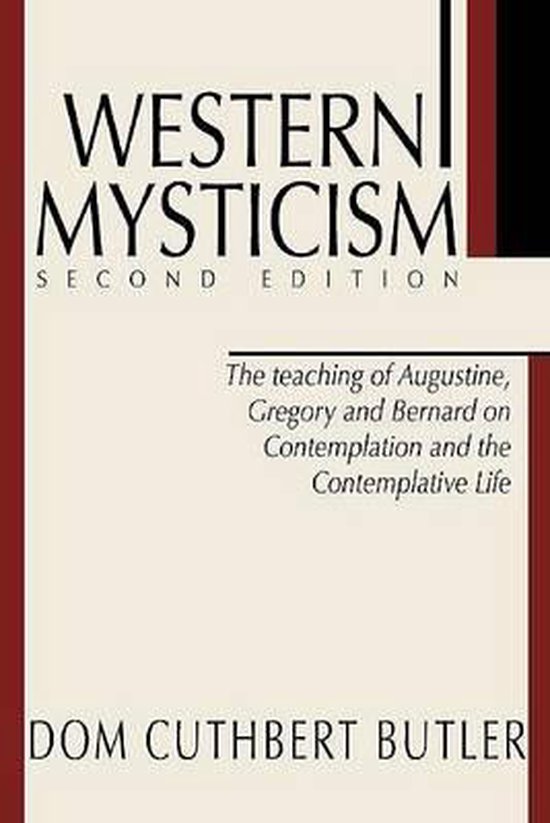 Couverture du livre 'Western Mysticism' par Dom Cuthbert Butler, sur fond crème avec texte noir.
