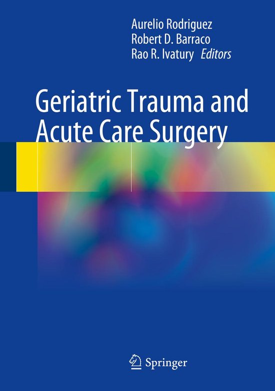 Geriatric Trauma and Acute Care Surgery - cover