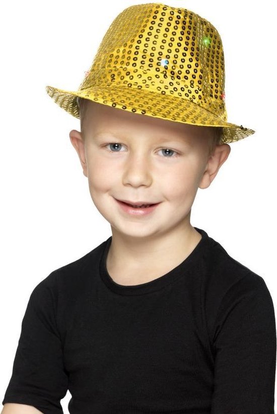 SMIFFYS - Goudkleurige hoed met lichtjes voor - Hoeden > Overige | bol.com