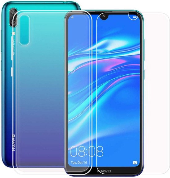 Coque Huawei Y7 2019 Coque souple en silicone TPU transparente + protecteur  d'écran en... | bol.com