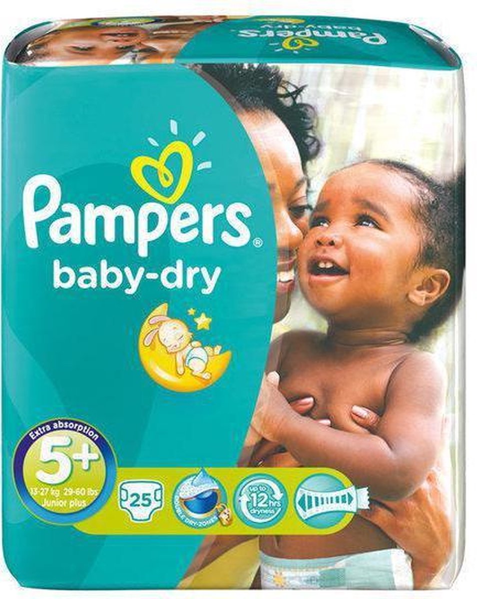 Pampers Baby Dry Maat 5+ Midpak 25 stuks | bol.com