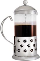 ComfortTrends Koffiezetapparaat Koffiemaker Zilverkleurig - Patroon koffieboontjes
