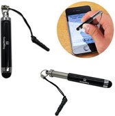 Mini stylus pen - zilver, inschuifbaar & klikbaar in smartphone