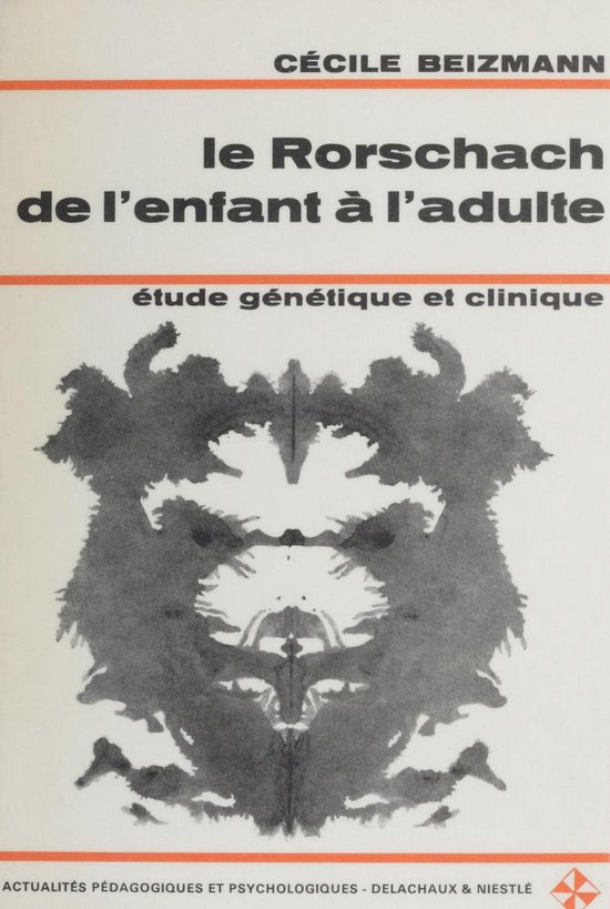 Le Rorschach de l'enfant à l'adulte - cover