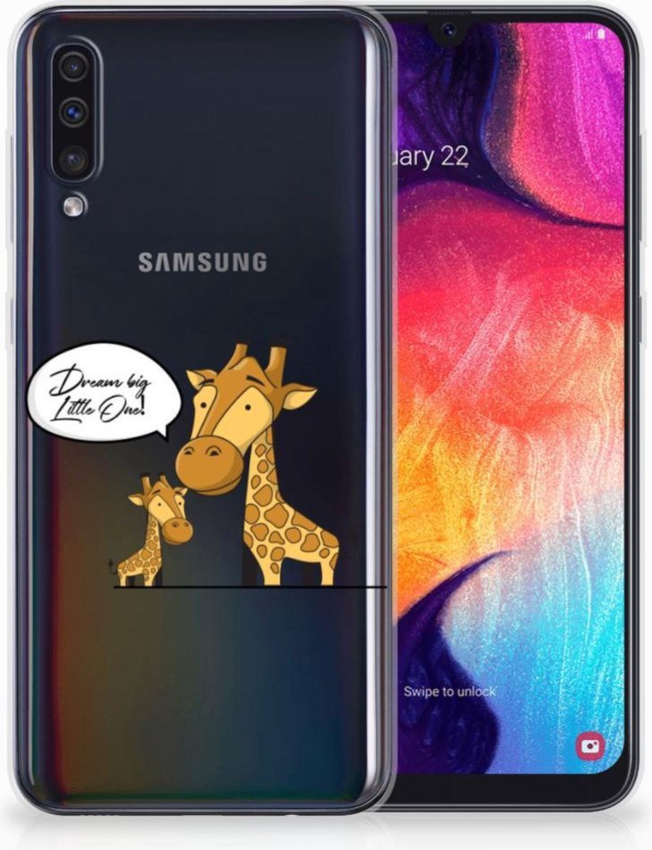 Samsung Galaxy A50 Telefoonhoesje met Naam Giraffe