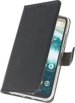 Booktype Telefoonhoesjes - Bookcase Hoesje - Wallet Case -  Geschikt voor Moto One Power - Zwart