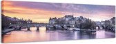 Seine - Canvas Schilderij Panorama 118 x 36 cm