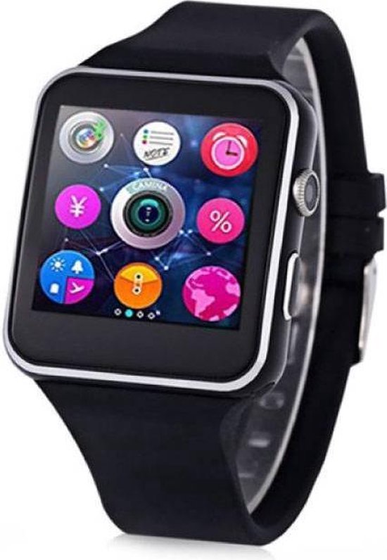 Malaise James Dyson impliceren bol.com | Originele X6S Smartwatch Smartphone Horloge Android iOS Zwart