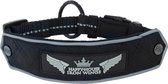 Happy-House Halsband Iron Wings Zwart&Grijs 37x1.5 cm