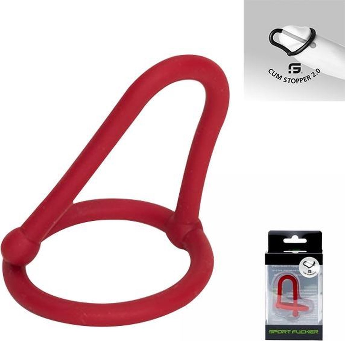 Sport Fucker - Silicone Cum Stopper 2.0 - Rood