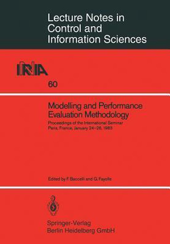 Modelling and Performance Evaluation Methodology - cover