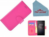 Pearlycase® Roze Fashion Wallet Bookcase Hoesje voor Sony Xperia L2