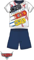 Disney - Cars 3 - Kinder Pyjama - korte mouw - Wit/Blauw- Maat 104