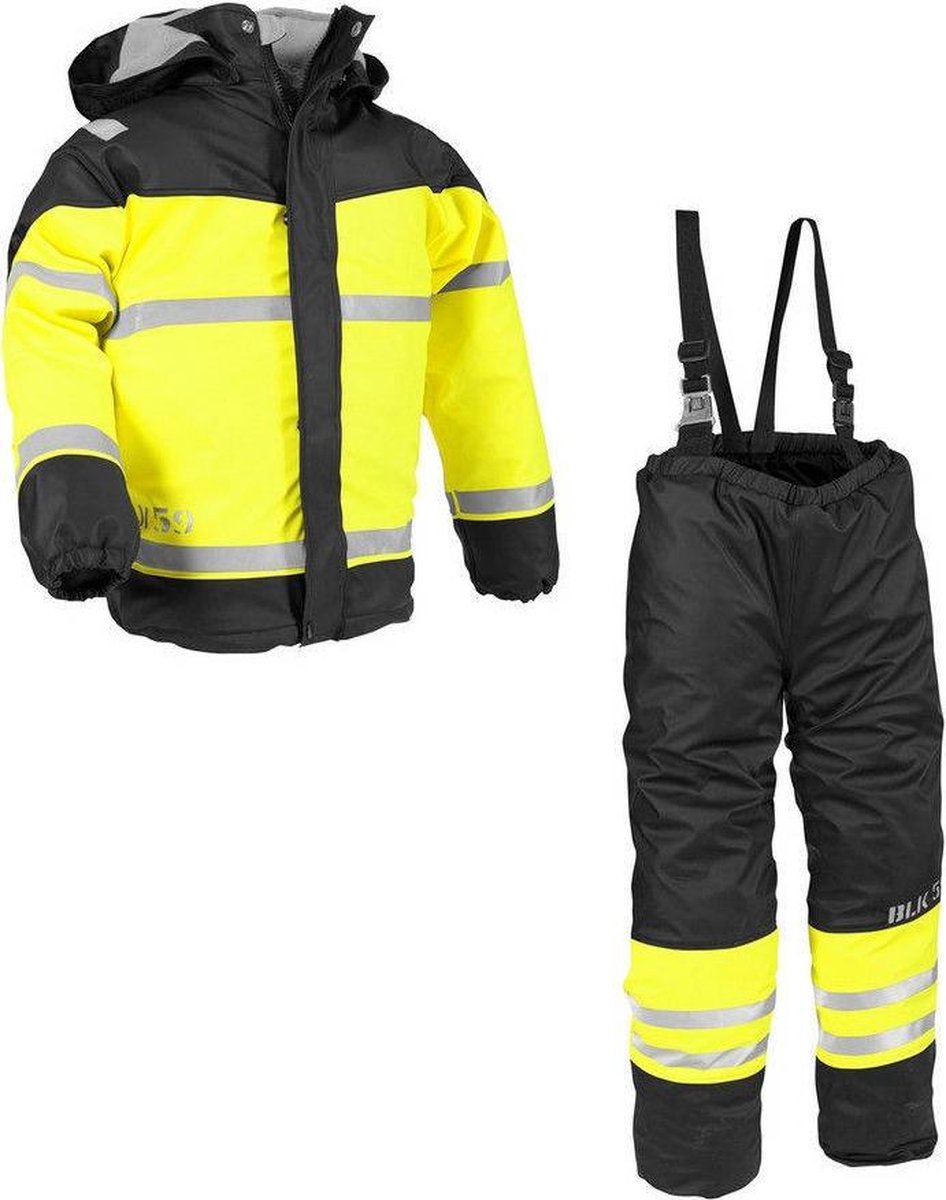 Blåkläder 4860-2003 Regenset Kinderen Zwart Geel