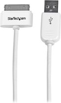 StarTech Apple 30-pins Dockconnector-naar-USB-kabel 1 m voor iPhone / iPod / iPad met getrapte connector