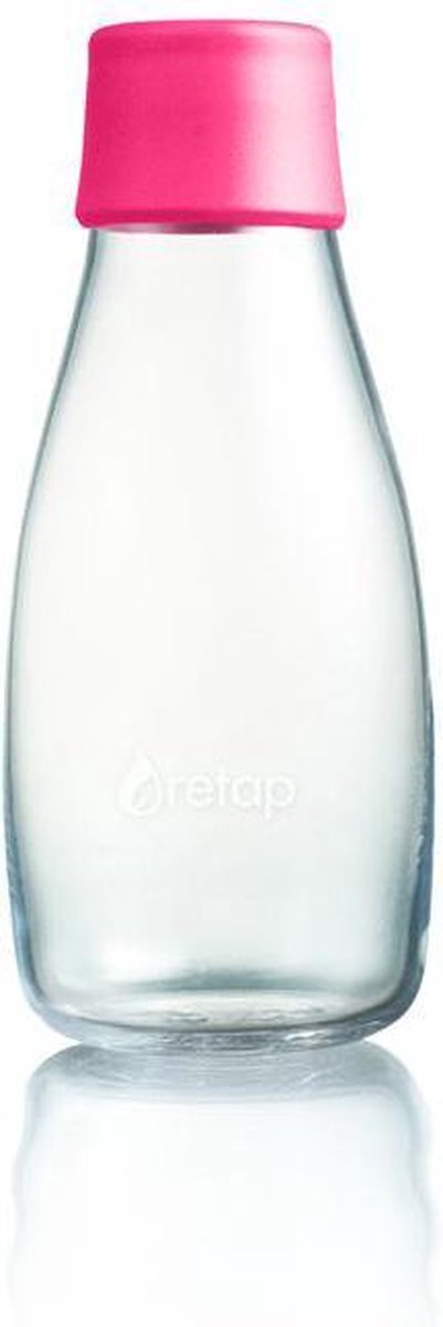 Retap Waterfles - Glas - 0,3 l - Roze