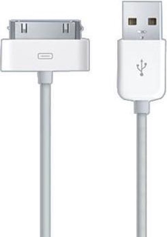 Mm Nederigheid deadline 1 Meter - Apple iPhone 4 kabel - USB Oplaadkabel en Datakabel 30-Pin (Ook  geschikt... | bol.com