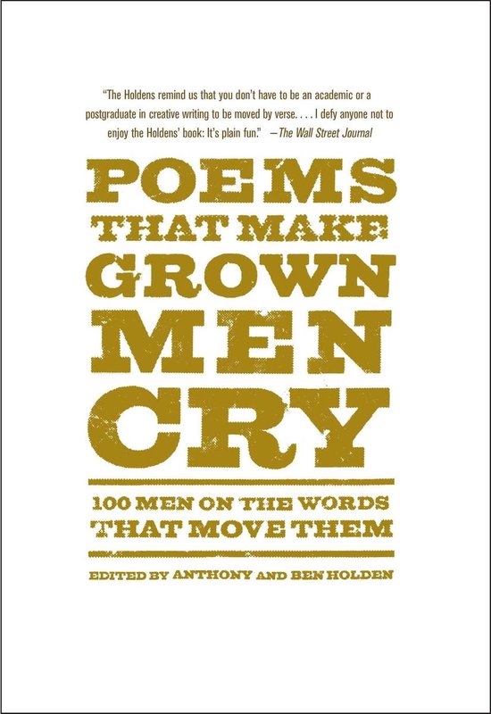 Poems That Make Grown Men Cry - cover