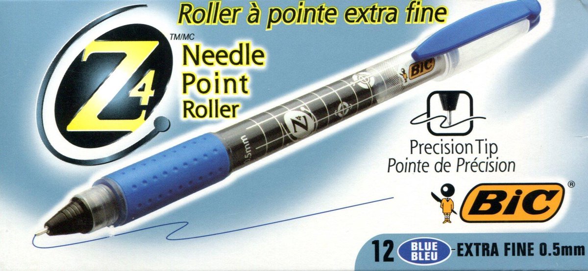 12 stuks BIC Needle Point Roller blue | bol